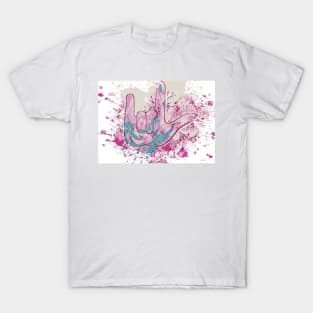 ASL I Love You Color Burst T-Shirt